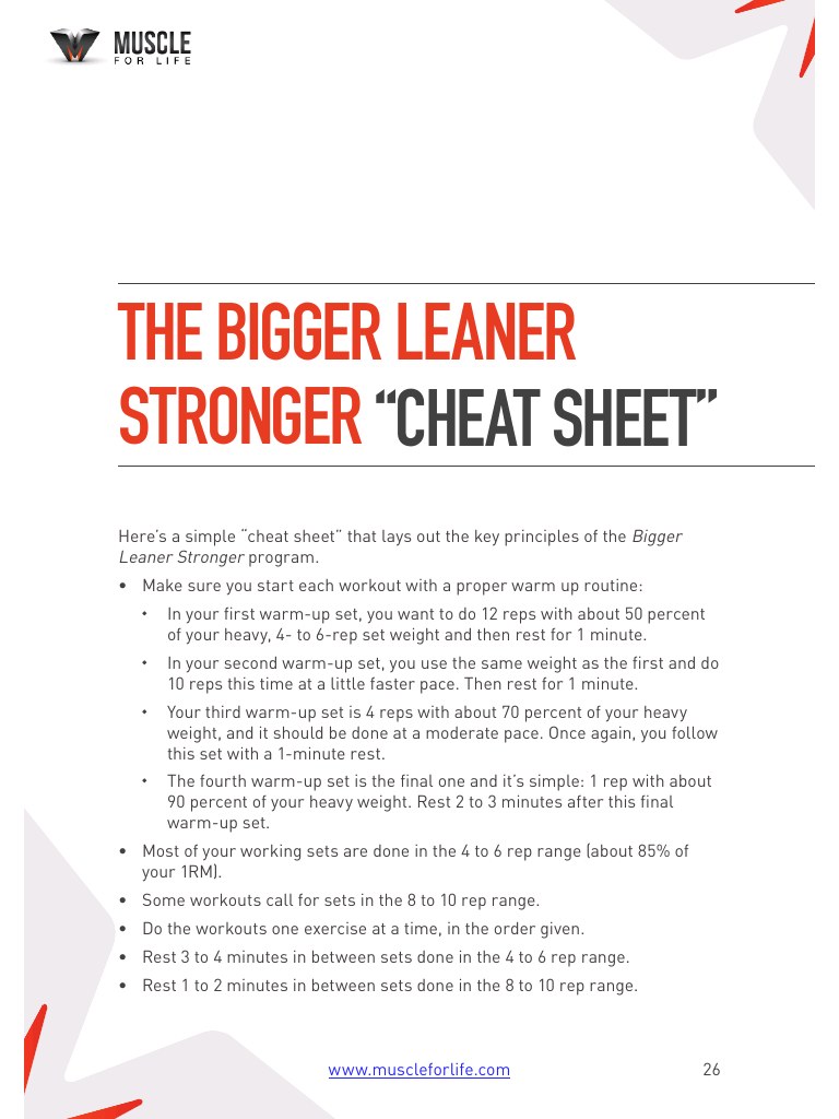 beyond bigger leaner stronger free pdf